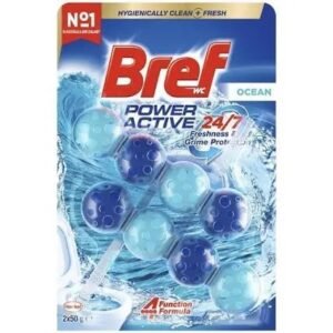 Bref Power Active Toilet Cleaner Rim Block Ocean 100g