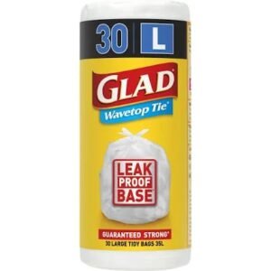 Glad Kitchen Tidy Bags Wavetop Large 30 pack