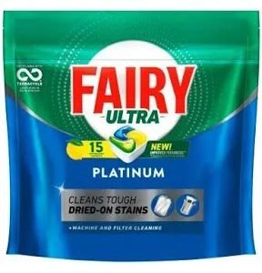 Fairy Platinum Dishwashing Tablets 15 Pack