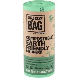 My Eco Bag Compostable Garbage Bag Bin Liner 27l 22 pack