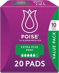 Poise Pads Extra Plus 20 pack