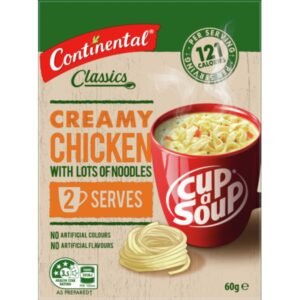 Continental Cup A Soup Creamy Chicken With Lots Of Noodles Serves2  60g