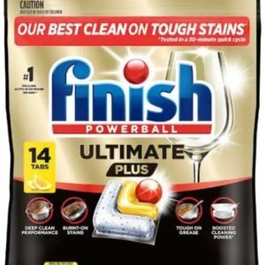 Finish Ultimate Plus Dishwashing Tablets Lemon 14 Pack