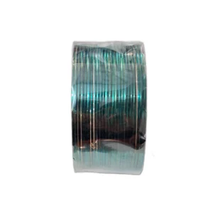 Bluish Green colored metal bangles 2.4inches set of 24