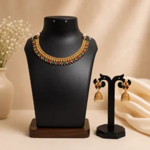 Palakka Necklace with matching Earrings