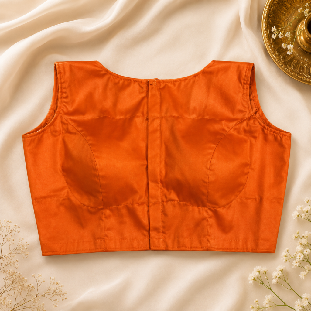 Readymade Blouse – Rust Orange Sleeveless