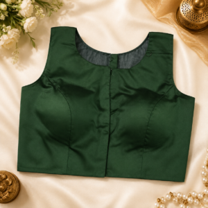 Readymade Blouse - Bottle Green Sleeveless
